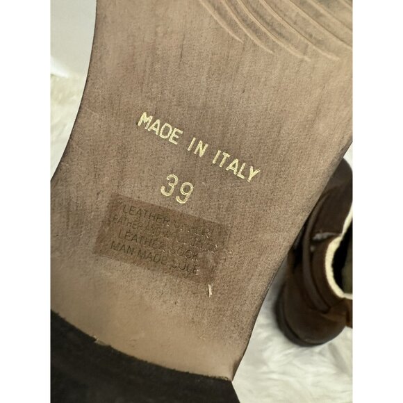 Sundance Molly Pitcher Sherpa Lined Booties Boots Buckle Size 39 / 8.5-9 Brown - Picture 6 of 13